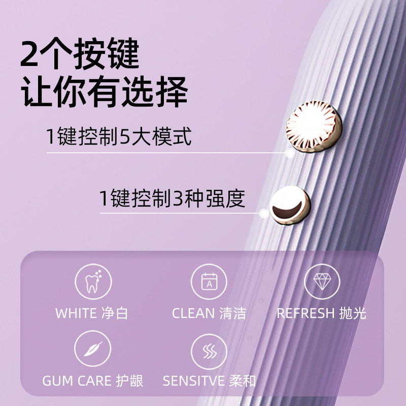 COMBO电动牙刷女充电式软毛声波美白全自动防水成人12岁以上,淘宝优惠券,粉丝福利购,淘宝优惠卷