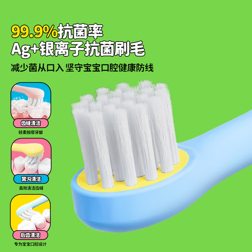 COMBO婴幼儿童牙刷宝宝0到2岁软毛新生婴儿小孩专用抗菌乳牙刷 - 图3