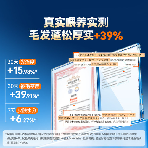 普安特猫咪专用鱼油深海磷虾胶囊美毛爆毛改善掉毛护肤卵软磷脂狗 - 图2