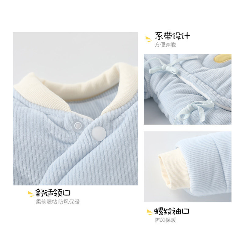新生婴儿衣服秋冬初生男女保暖棉服 努米熊连身衣/爬服/哈衣