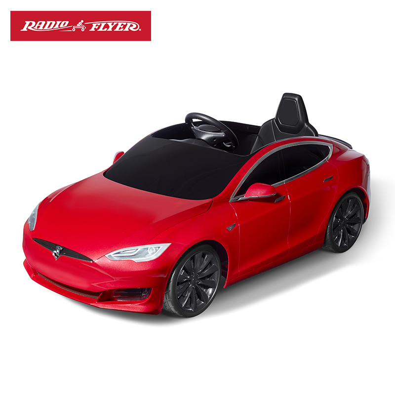 特斯拉儿童可坐tesla models电动车 radioflyer儿童电动车