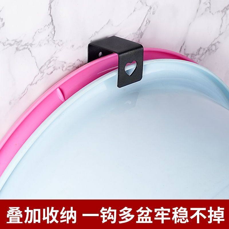 不锈钢挂钩盆架置物架免打孔挂钩浴室洗脸盆收纳架壁挂式婴浴盆架,淘宝优惠券,粉丝福利购,淘宝优惠卷