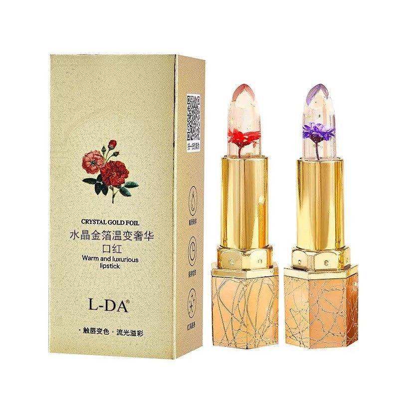 正品花瓣果冻鲜花温变口红水晶金箔水光护唇千色不易沾杯孕妇可用,淘宝优惠券,粉丝福利购,淘宝优惠卷