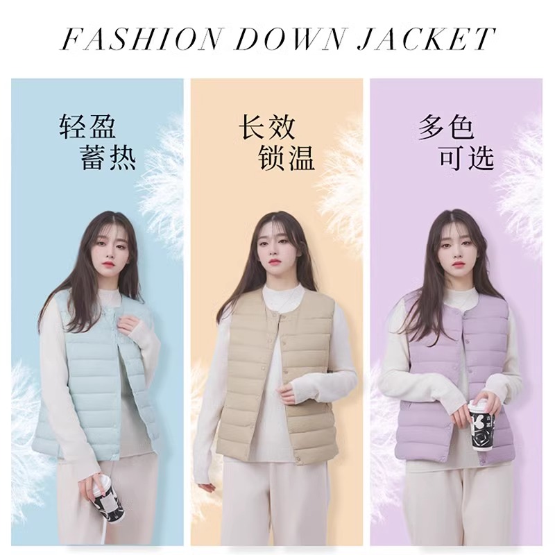 combo/康博2024年秋冬新款简约轻薄内搭保暖立领羽绒服外套女款_Jeans west真维斯七月时尚店_男装-第4张图片-提都小院