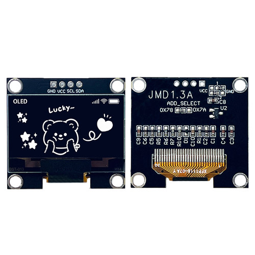 原厂正品0.91OLED0.96寸OLED1.3OLED12864显示屏I2C小智显示屏 - 图0