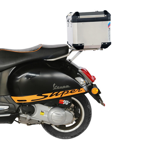 GSADV适用维斯帕Vespa300尾箱比亚乔150尾箱改装铝合金后尾箱尾架 - 图2