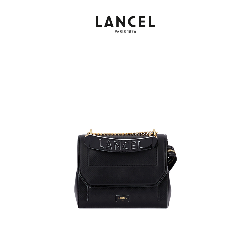 LANCEL/兰姿 Ninon链条包 粒面牛皮小方包 豆腐包 纯色简约 时尚 - 图2