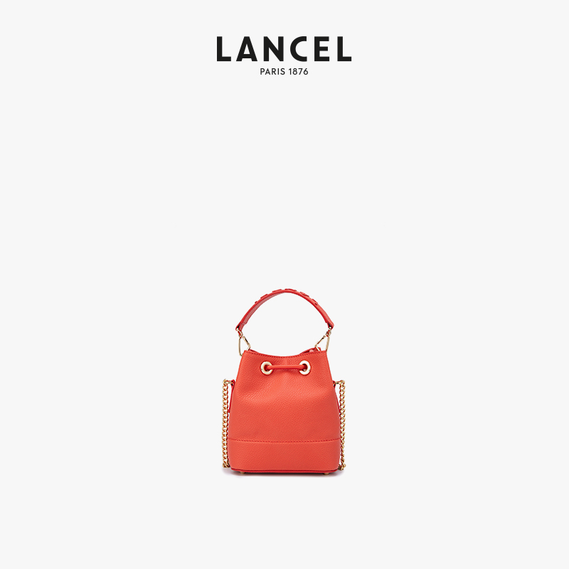 【中国限定款】 LANCEL/兰姿 Ninon水桶包迷你手提包 烧麦包 - 图1