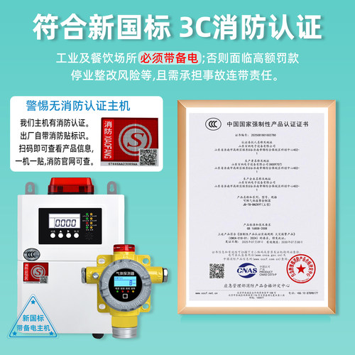工业可燃气体报警器探测器防爆天然气液化气油漆房甲烷浓度检测仪 - 图0