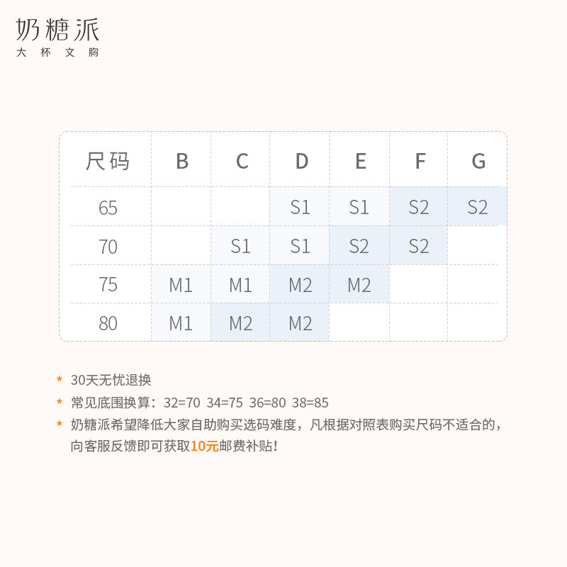 奶糖派大杯露西无钢圈超薄露背文胸 奶糖派文胸