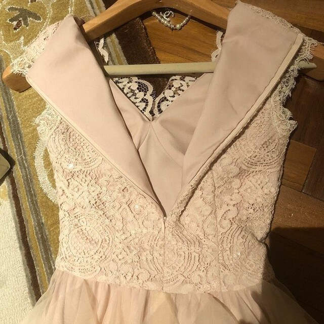 French style waist-cinching dress + pink jacket