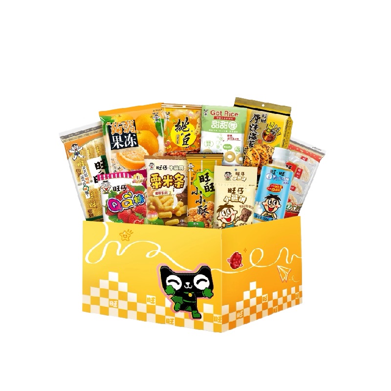 旺旺零食大礼包超大量膨化果冻儿童零食解馋吃货礼盒休闲食品囤货