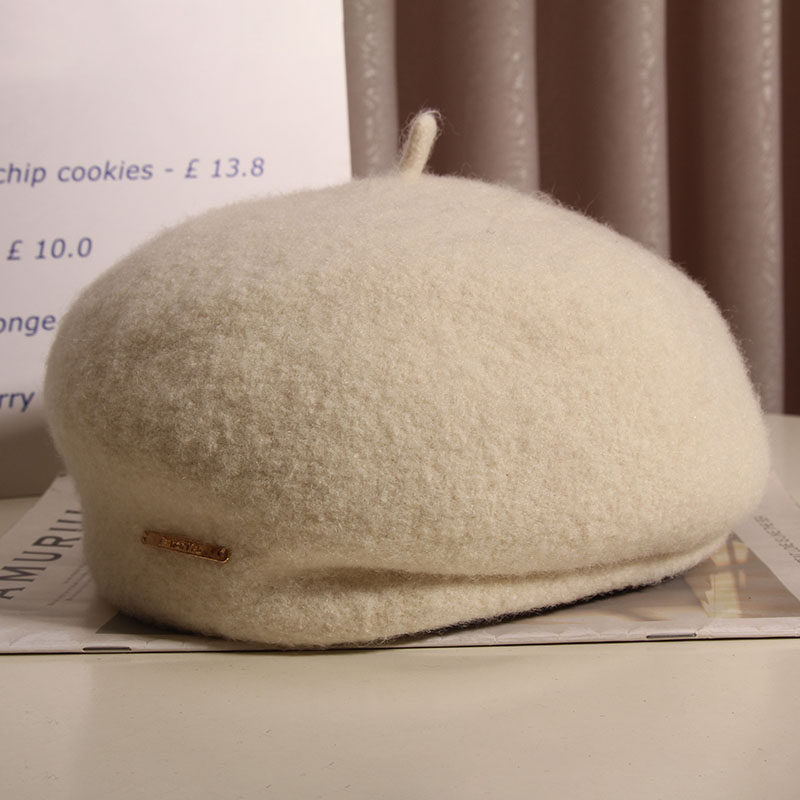 日系羊毛呢定型贝雷帽女秋冬网红复古气质名媛蓓蕾帽显脸小画家帽,淘宝优惠券,粉丝福利购,淘宝优惠卷