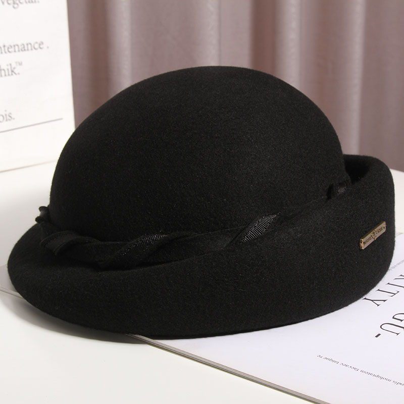 秋冬日系羊毛呢英伦时尚百搭贝雷帽 古仙蔓帽子