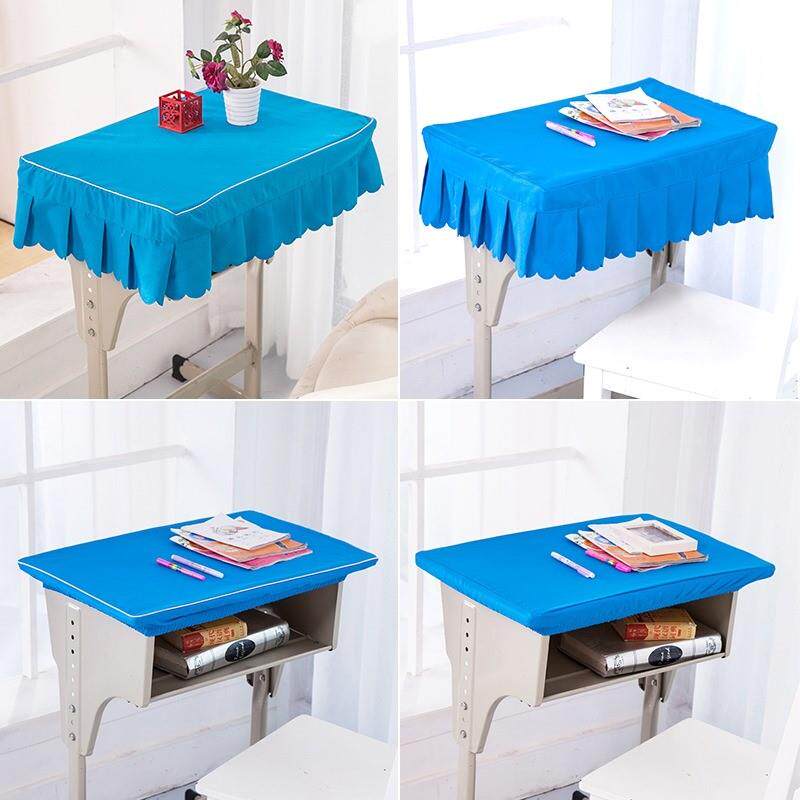 教室耐用天蓝色书桌小学生课桌布套布罩桌布麻棉可爱桌套台布儿童
