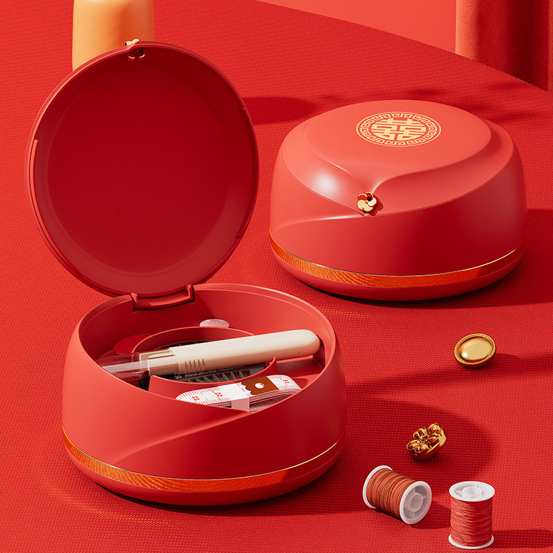 便携式针线盒分格收纳24件套缝纫工具轻奢家用客厅防尘塑料针线盒,淘宝优惠券,粉丝福利购,淘宝优惠卷