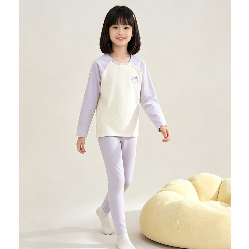 Fenton Clothing Class A antibacterial girls' long-sleeved pajamas