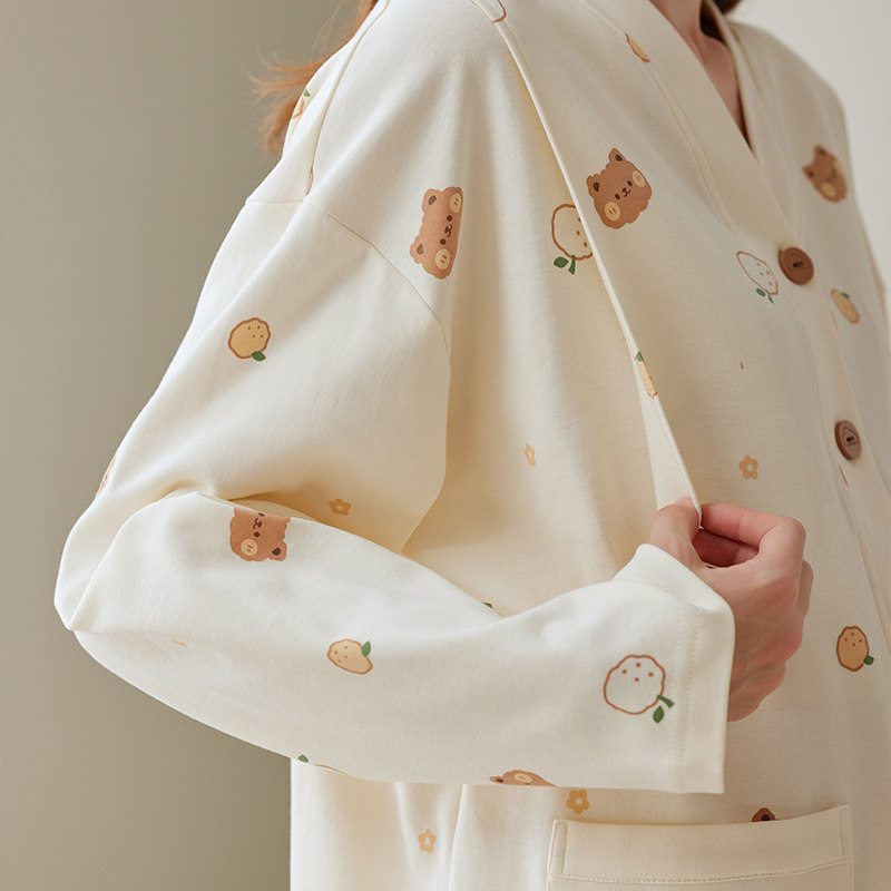 芬腾服饰女士睡衣春秋季纯棉产后月子服哺乳衣产妇喂奶家居服套装,淘宝优惠券,粉丝福利购,淘宝优惠卷