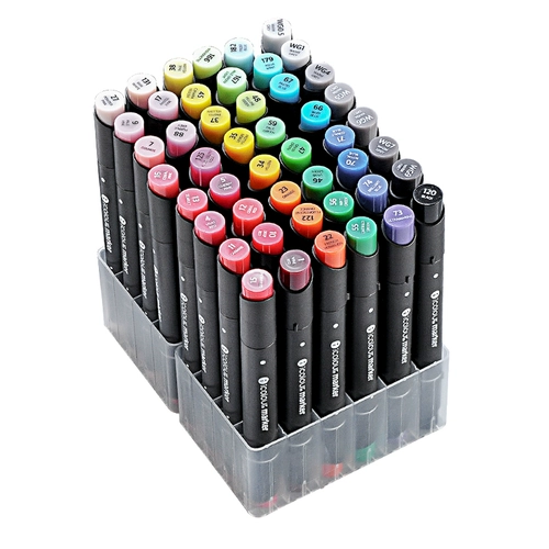 Touch Lecai Высококачественное двойное вино вино эфирное масло icolour Set Set 60 80 Color Student с аниме рукой рисуют кожу. Цвет продукта дизайн художественная живопись цветные ручки