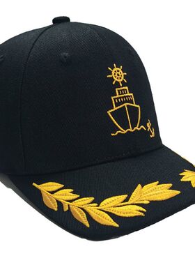 刺绣船锚船长舰长logo