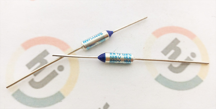 大电流TF128度 15A 250V/125V Sanyuan温度保险丝 三元RY热熔断丝 - 图0