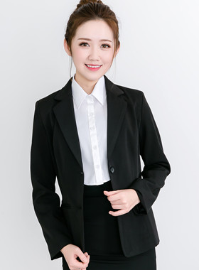 挺括有型职业纯棉女士商务假领子