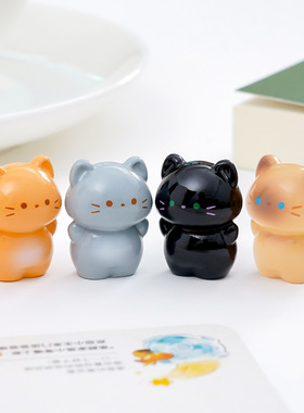 可爱站立暹罗橘猫公仔萌粒 diy装饰品盲袋挂配件汽车载桌面小摆件