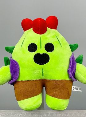 新品 荒野大乱斗 毛绒玩具斯派克公仔玩偶毛绒英雄玩具抓机