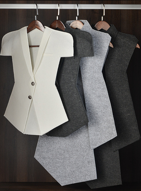 毛毡衣服摆件样板房衣帽间饰品