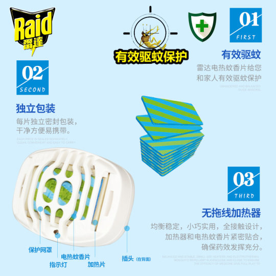 Radar electric heating mosquito coils unscented set