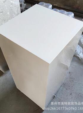 现代简约人造大理石底座基座落地雕塑摆台客厅酒店摆件装饰品