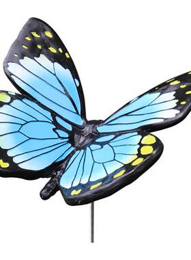户外园林仿真蝴蝶玻璃钢雕塑花园庭院草坪公园动物景观装饰品摆件