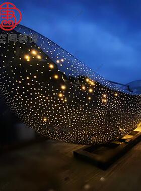 不锈钢船雕塑定制镜面水波纹小船大型金属林园枫叶艺术水景摆件