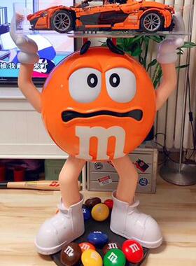 卡通大号豆摆件玻璃纤维雕塑家居客厅落地豆人网红店铺装饰公仔