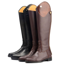 Equestrian training long cylinder boots male and female cohorse-riding gear Genuine Leather Rider Racing Head Layer Bull Leather Over Knee Boots