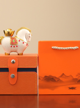 变色马上有钱茶宠摆件中式