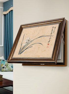 新中式实木电表箱装饰画