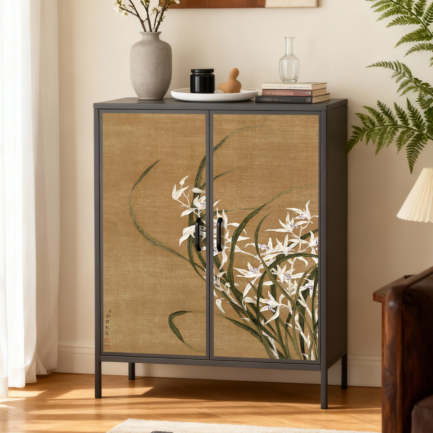 宋氏美学斗柜客厅边柜靠墙沙发置物柜餐边柜卧室收纳储物铁皮柜子,淘宝优惠券,粉丝福利购,淘宝优惠卷