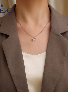 FEO饰品星球之神项链女小众设计感钻石锁骨项链女毛衣项链气质