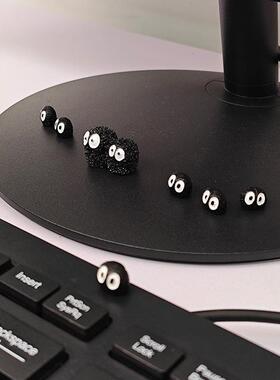 电脑显示器上小摆件小煤