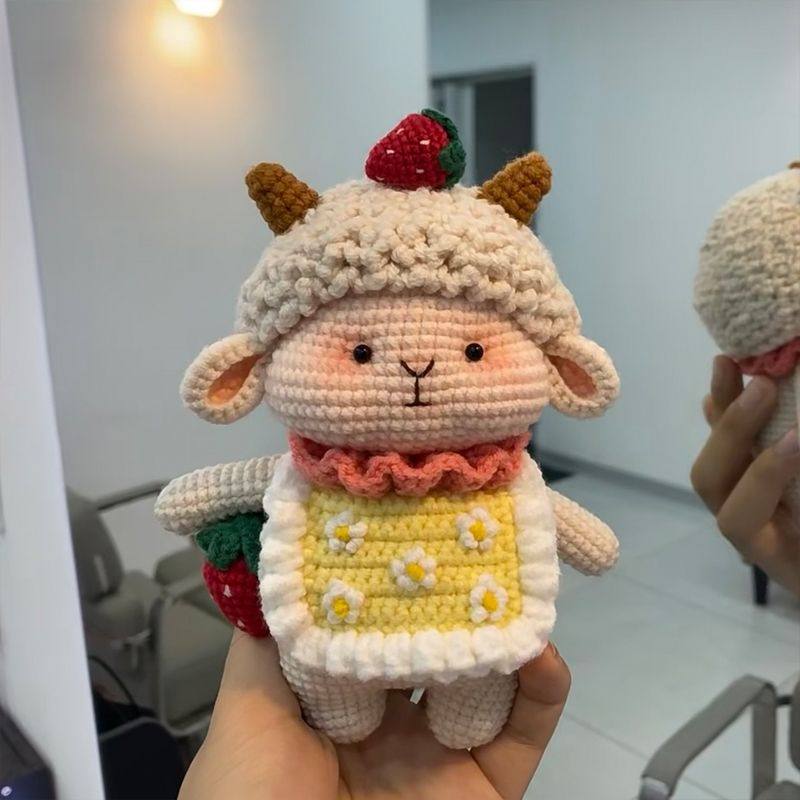 微钩材料包可爱小玩偶编织diy材料包毛线钩针田园小动物手工自制,淘宝优惠券,粉丝福利购,淘宝优惠卷