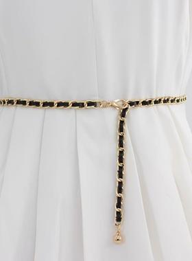 1pc Elegant Golden Waist Belt wh Heart Pendant金色腰带吊坠