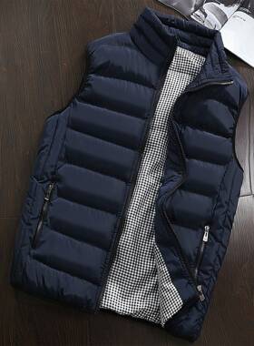 R 75111 Men's thickened stand collar vest 士加厚立领马甲