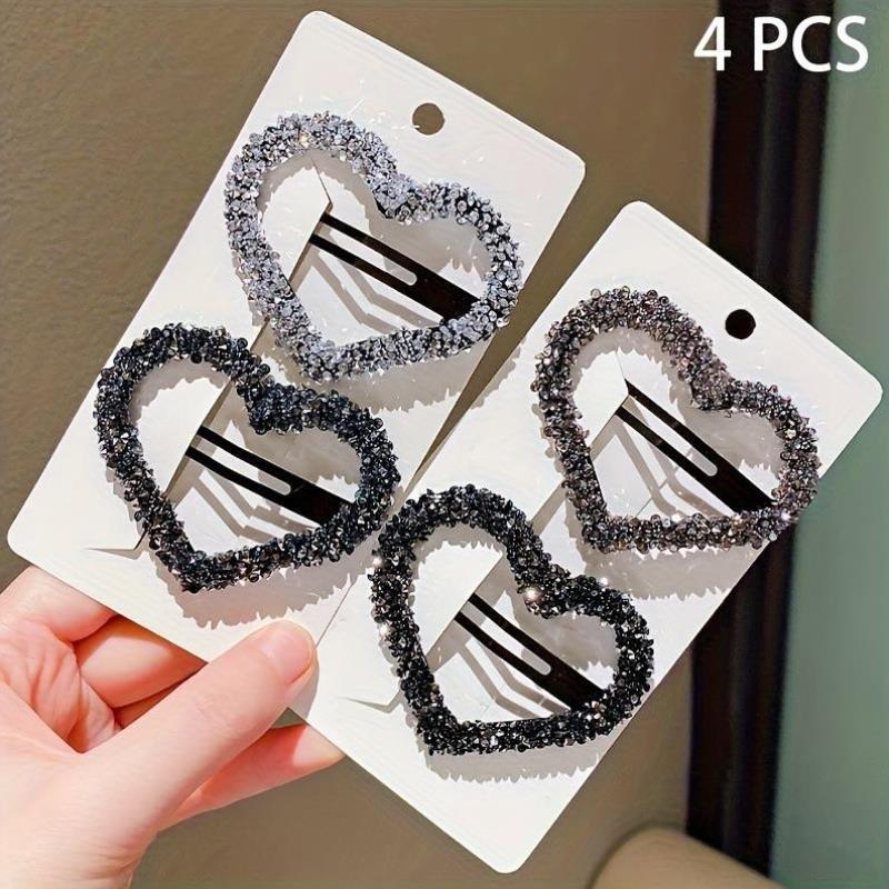 4pcs Faion Girls Valentine'S Day Love Heart Hair Clip跨境 - 图3