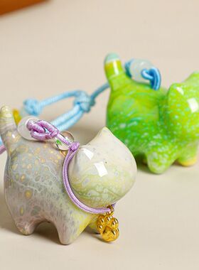 流体猫挂件非遗手工艺大