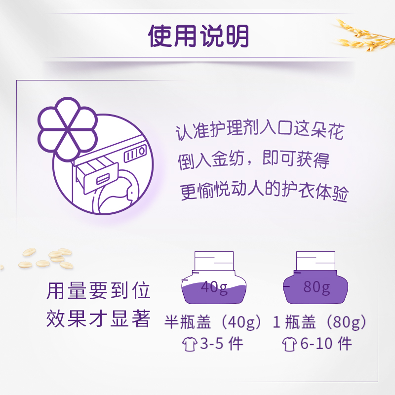 【年中狂欢节】金纺衣物护理剂纯净温和防静电柔顺剂2.5kg*2 - 图1