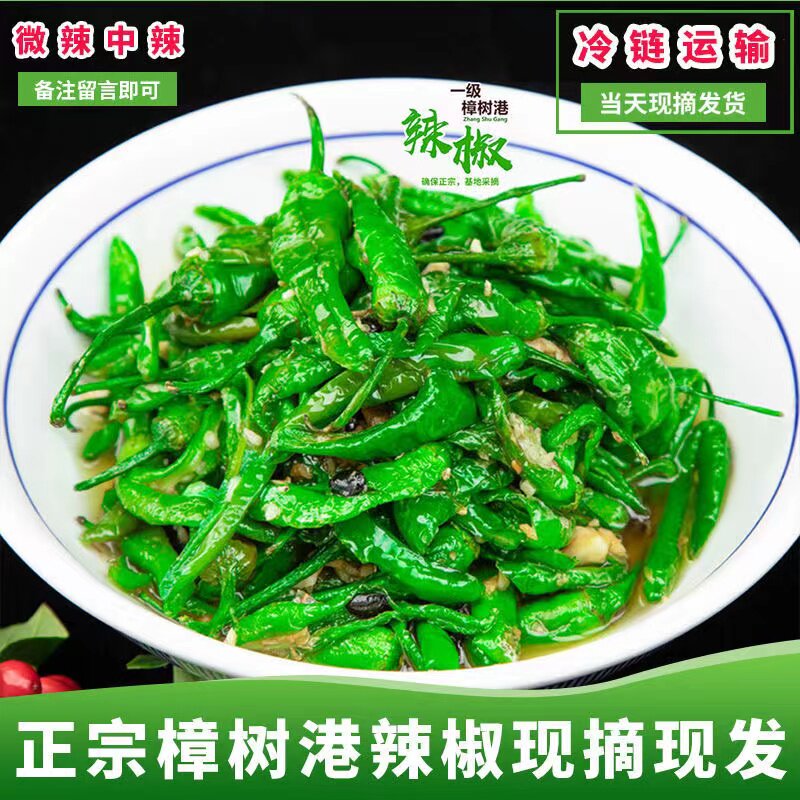 正宗樟树港新鲜辣椒湖南岳阳正宗原种特产青椒现摘现发农产品