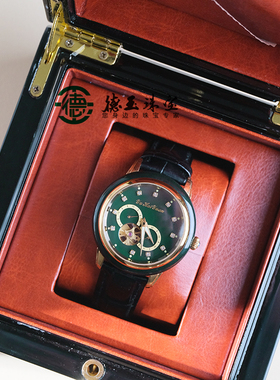 天然精品和田玉青玉男女士机械表带日历时尚手腕表大气高端商务