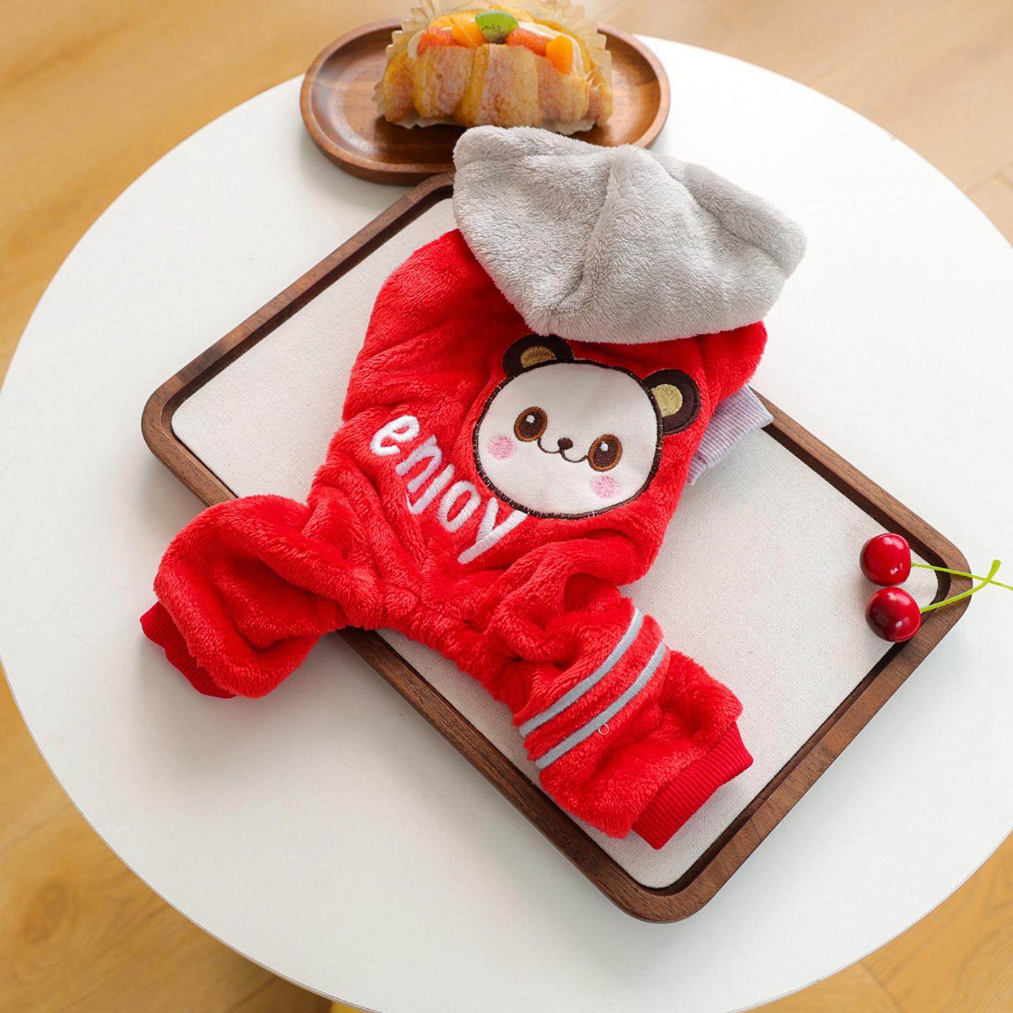 新款宠物猫咪狗狗衣服秋冬珊瑚绒四脚保暖加厚睡衣变身装,淘宝优惠券,粉丝福利购,淘宝优惠卷