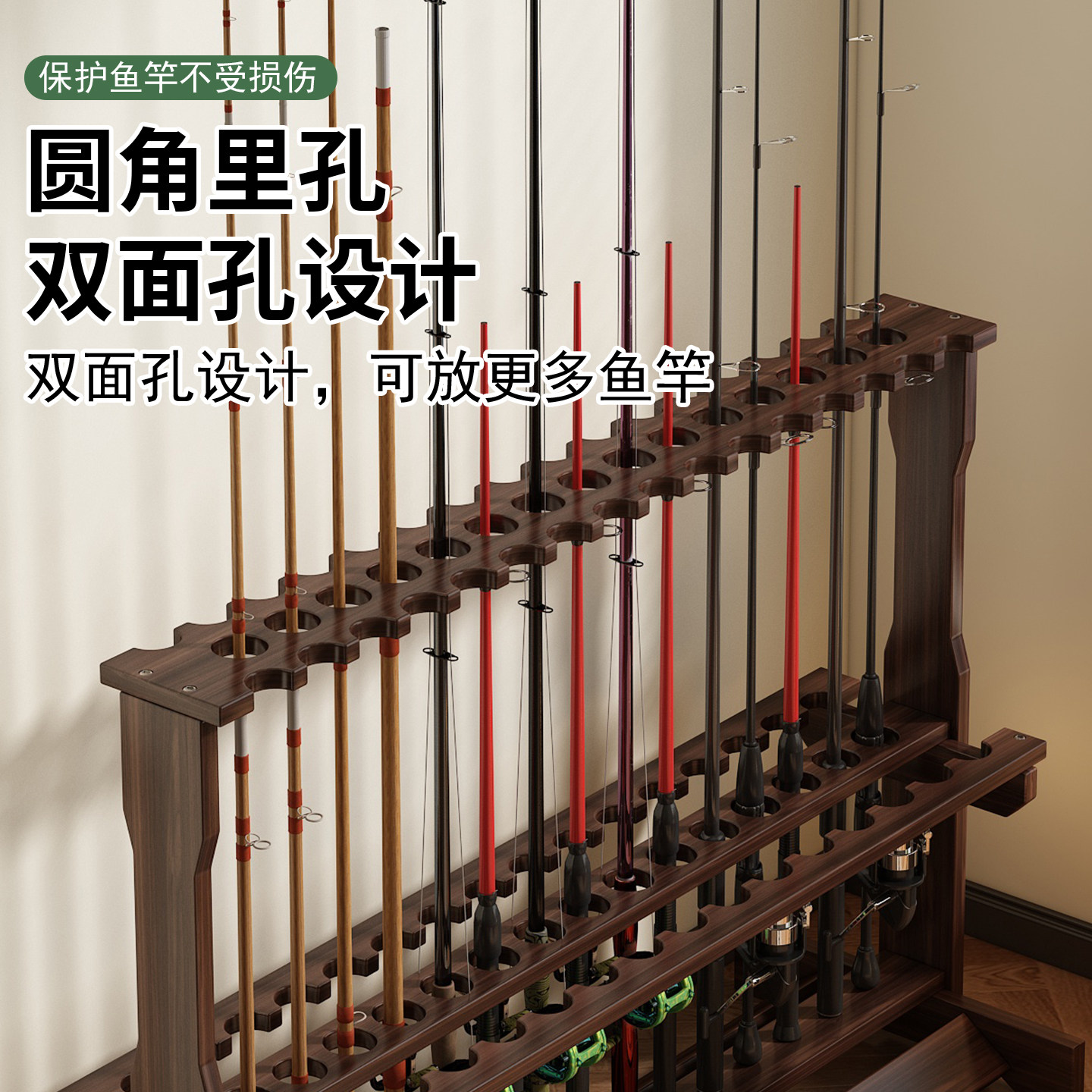 鱼竿陈列架渔具店路亚竿展示摆台落地式多功能钓鱼用品货架摆放架,淘宝优惠券,粉丝福利购,淘宝优惠卷